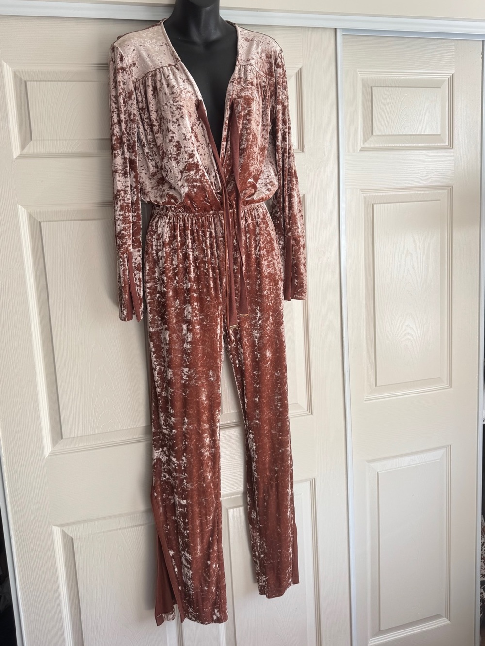 HAH Crushed Velvet Jumpsuit